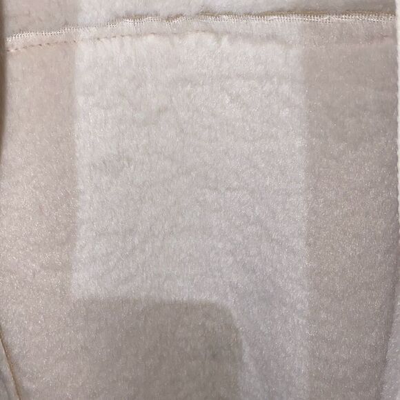 Gotham City Gear Women's Cream Collared Faux Suede Sherpa Jacket Size Large - Picture 10 of 10